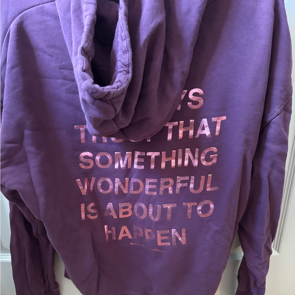 Spiritual Gangster Purple Hoodie with Pink Graphic Text